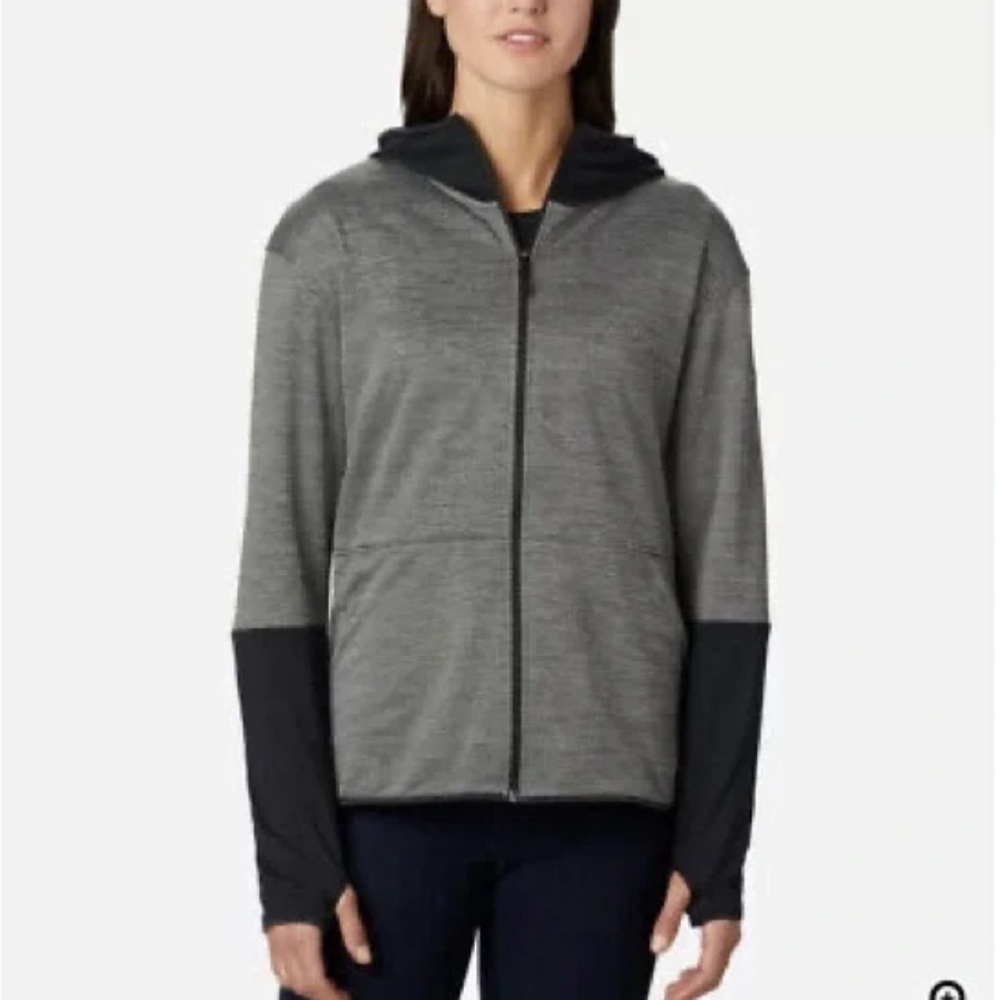 Columbia Rosemont Station II Fleece Full Zip Hoodie Thumbholes Women's Size M
